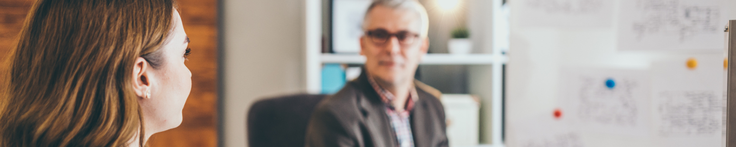 Individual getting career advice